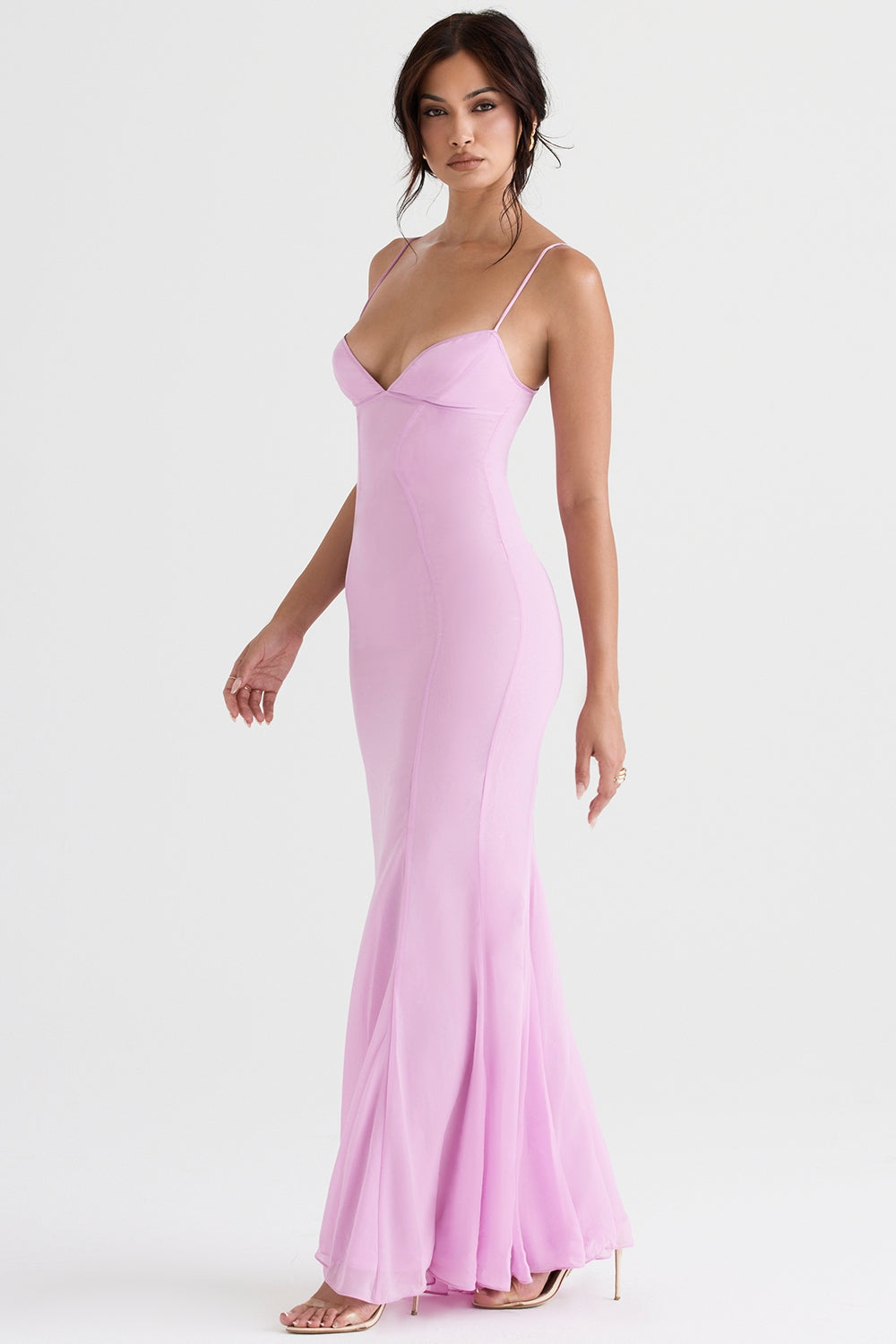 Loren-Pink Maxi Dress