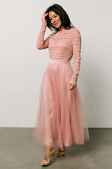 Lonnie Tulle Dress | Blush