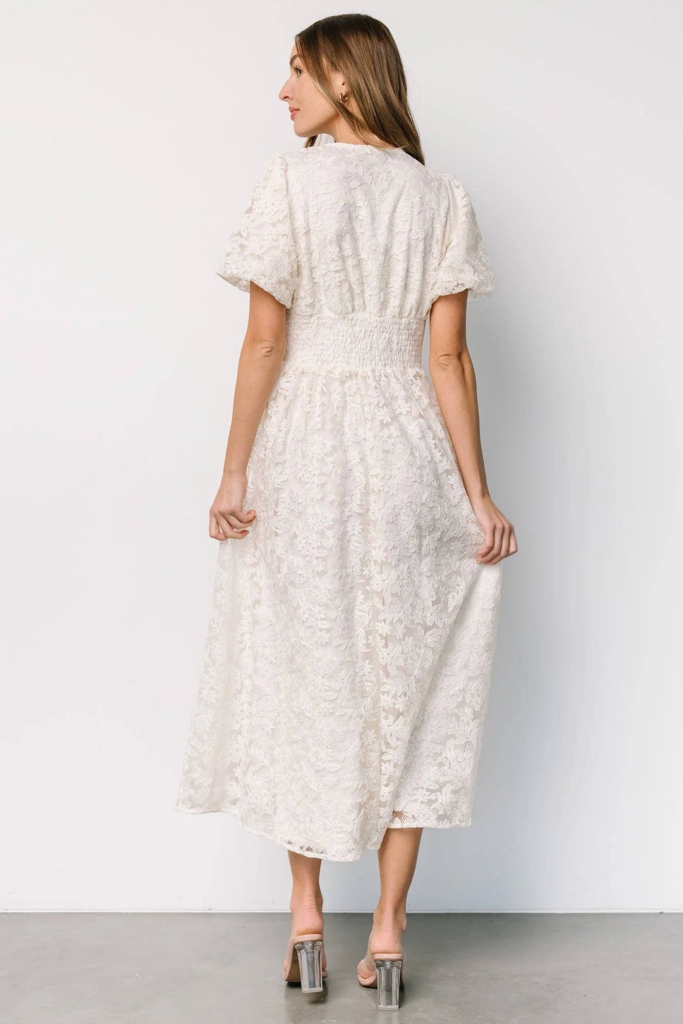 Edwina Lace Dress | Vintage Cream