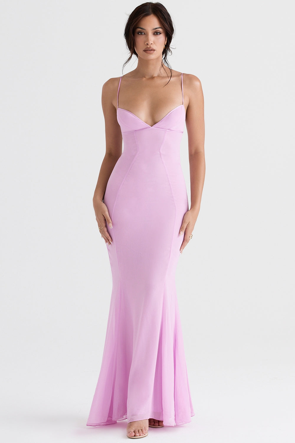 Loren-Pink Maxi Dress